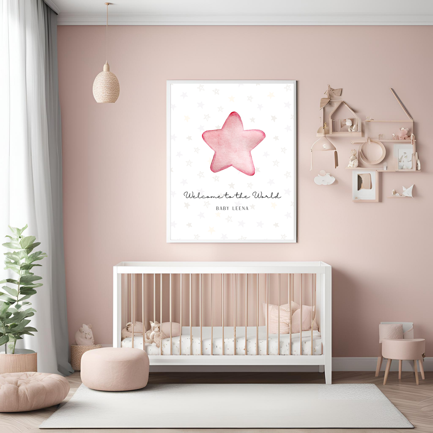 Star Baby Customisable Print Digital Template