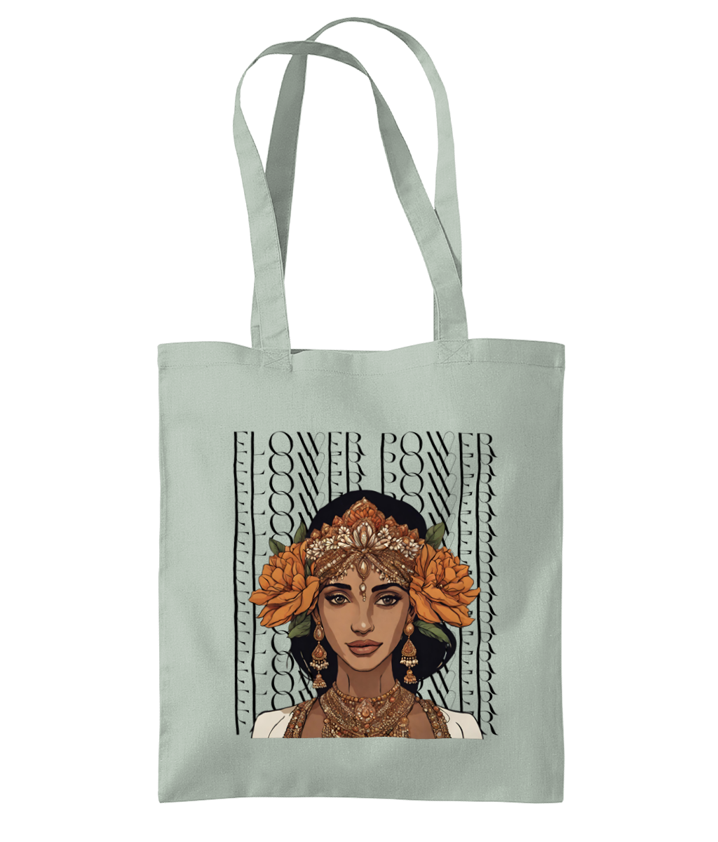 South Asian Art - Flower Power Tote Bag
