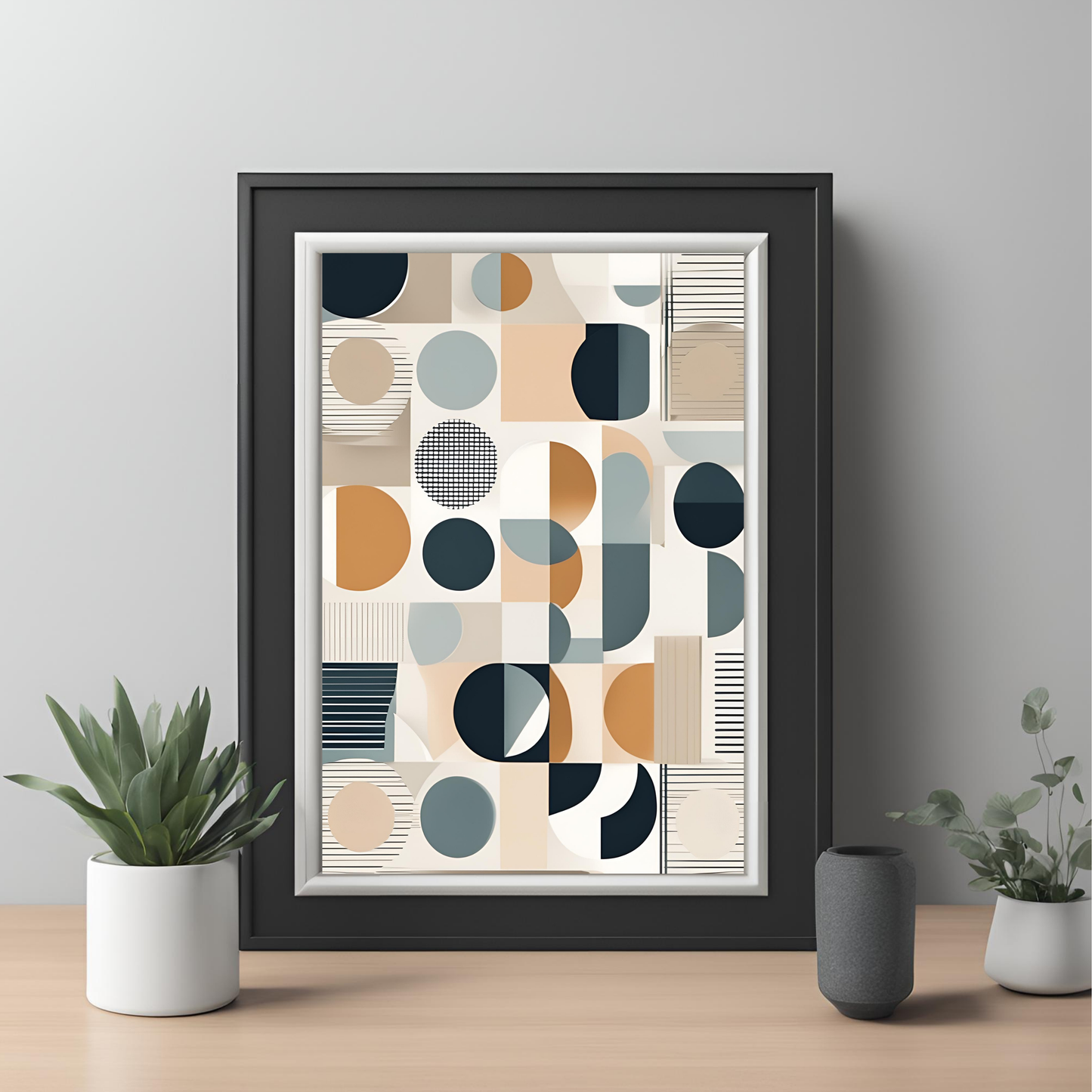 Scandinavian Geometric Wall Art Digital Download