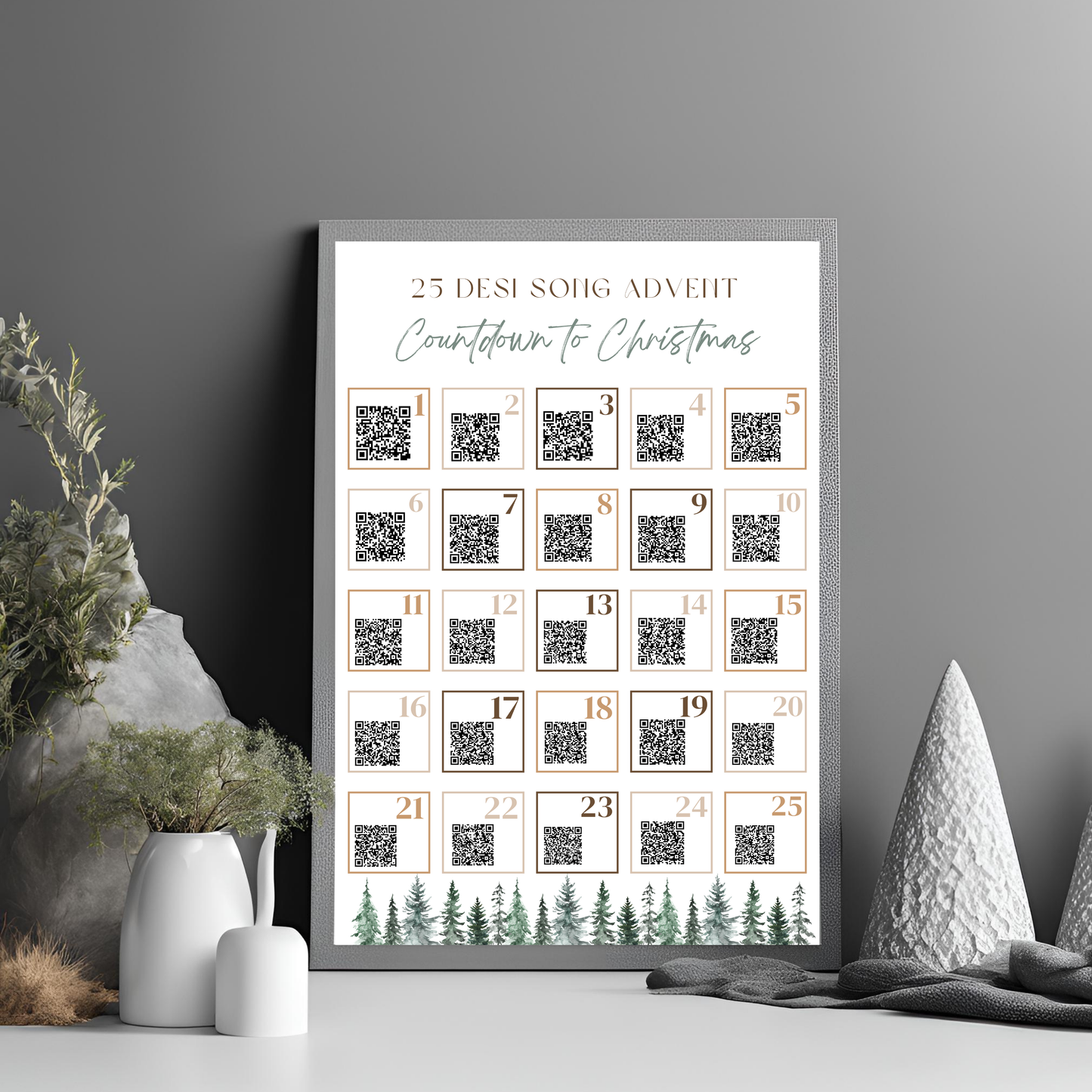 Desi Music Advent Calendar Instant Download