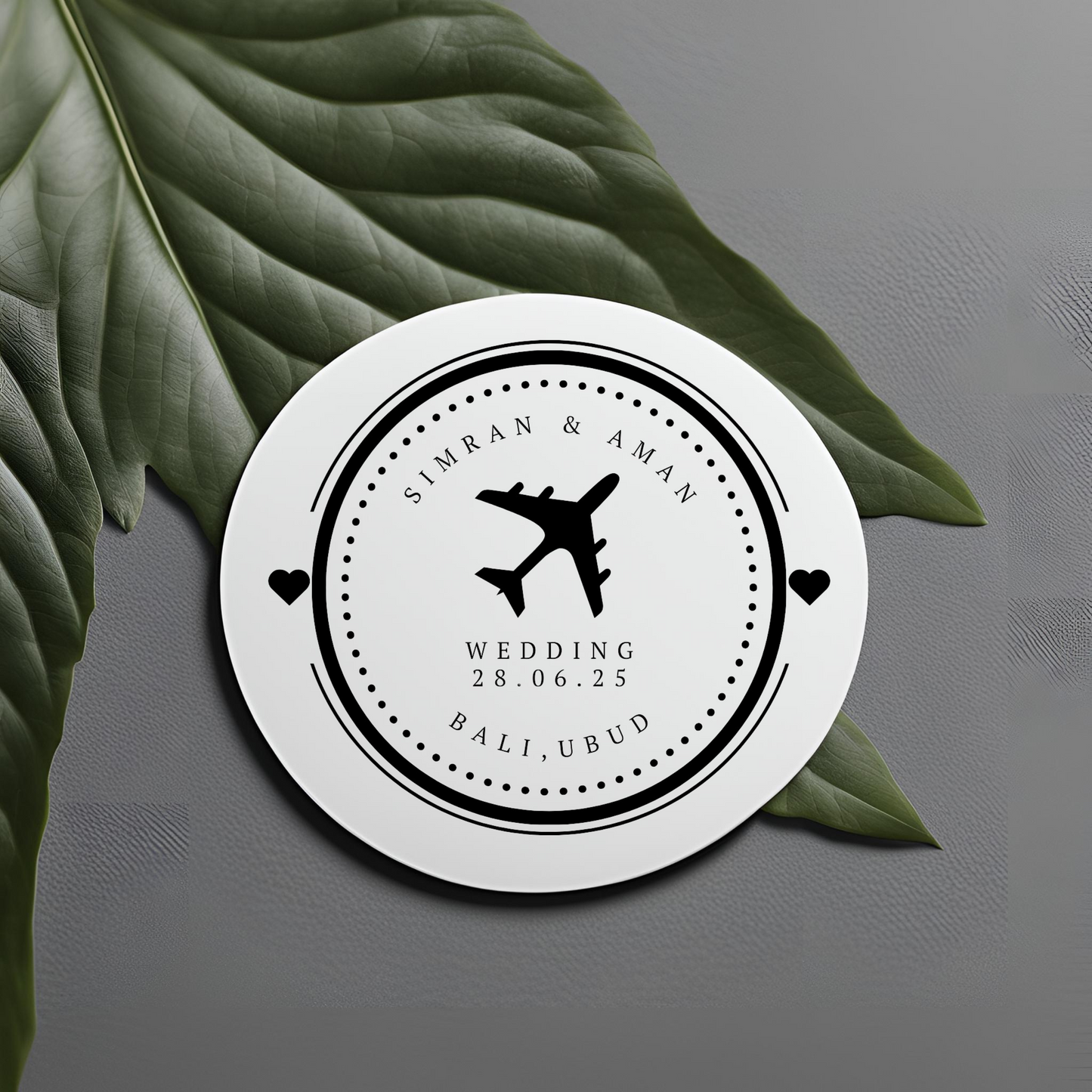Destination Wedding Monogram Digital Download - Online Template