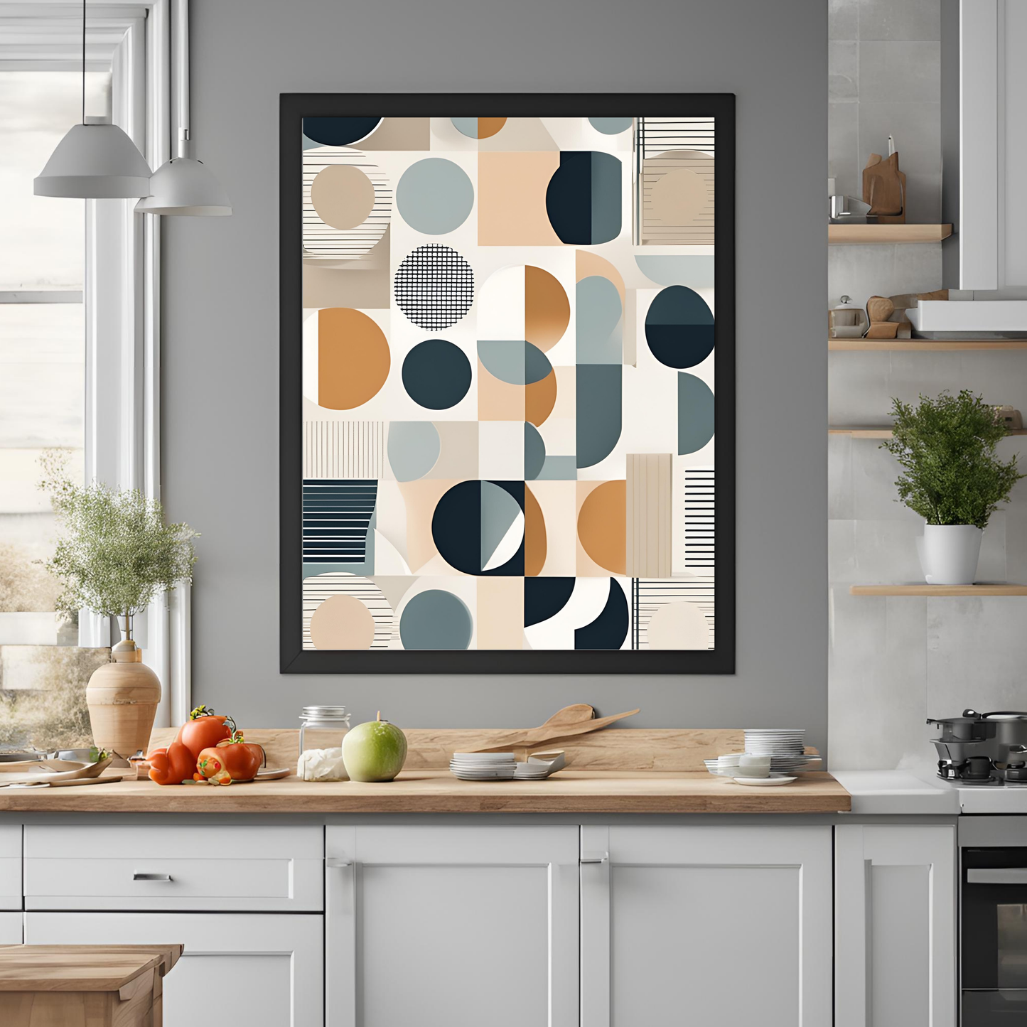 Scandinavian Geometric Wall Art Digital Download