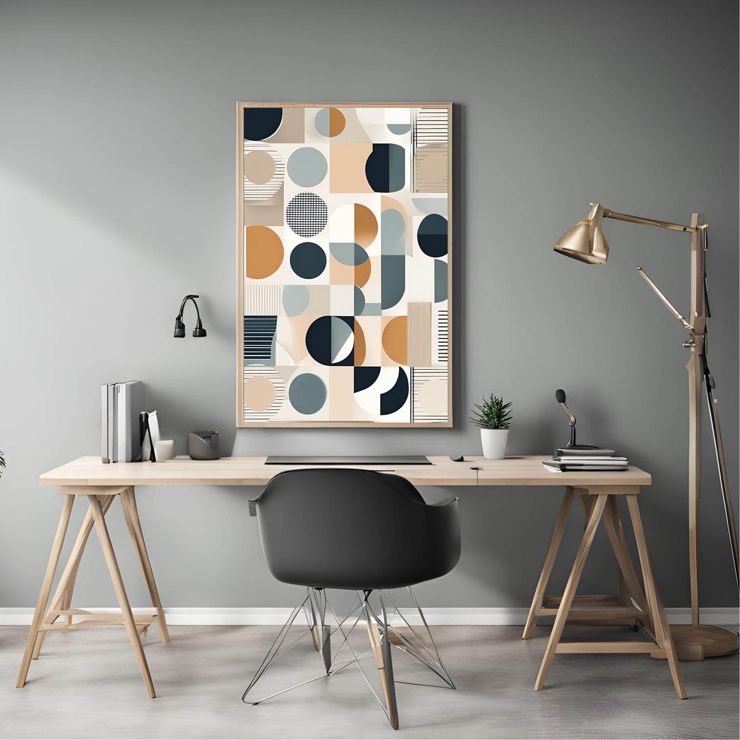Scandinavian Geometric Wall Art Digital Download