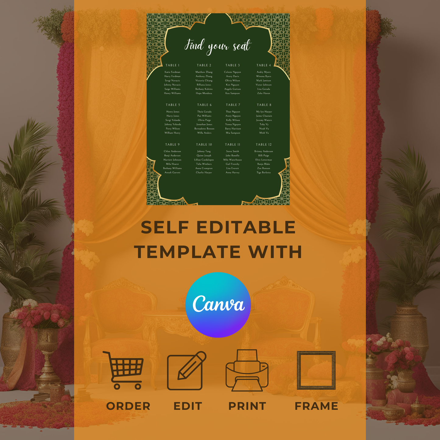Emerald Seating Plan