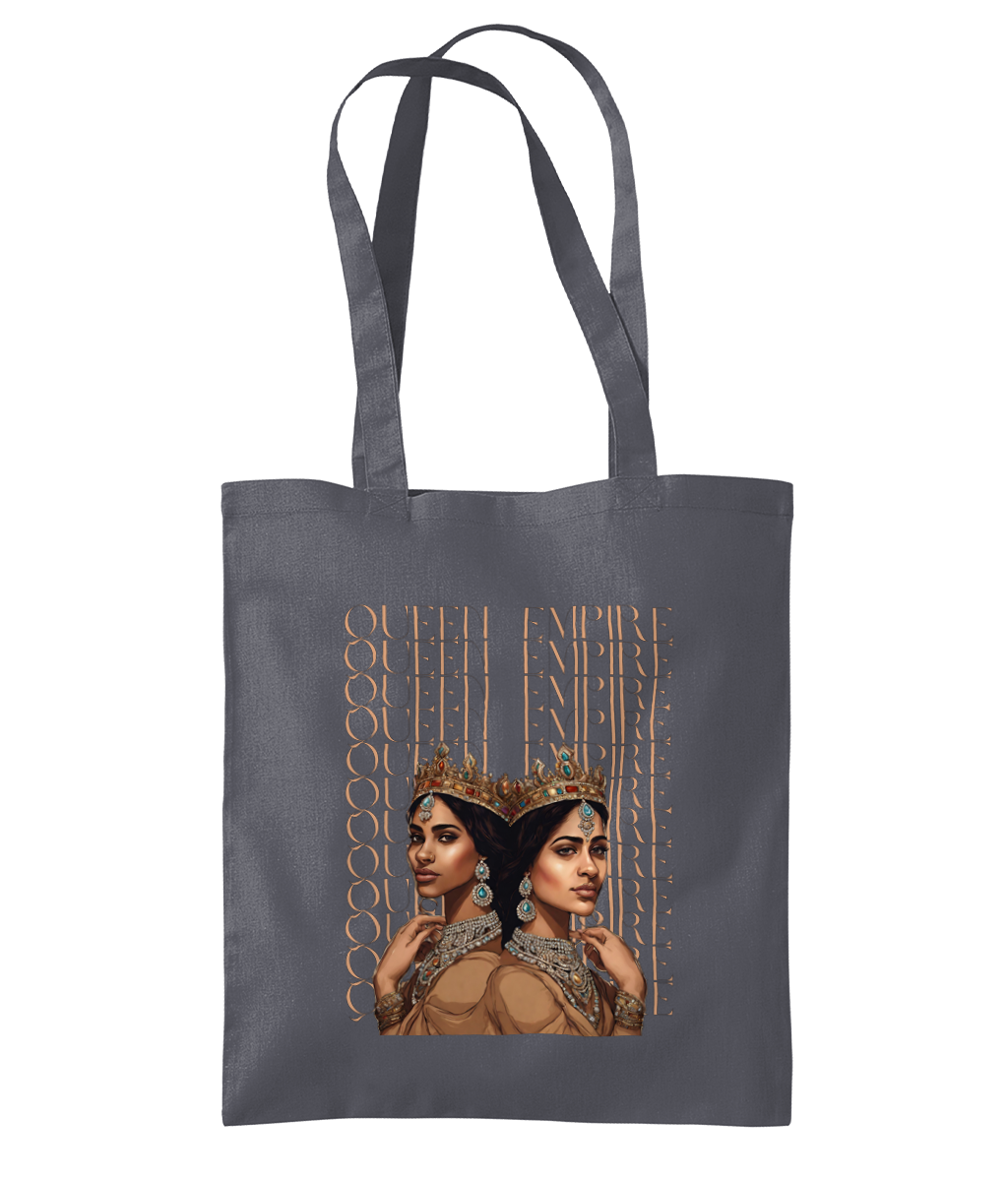 South Asian Art - Brown Queen Empire Tote Bag