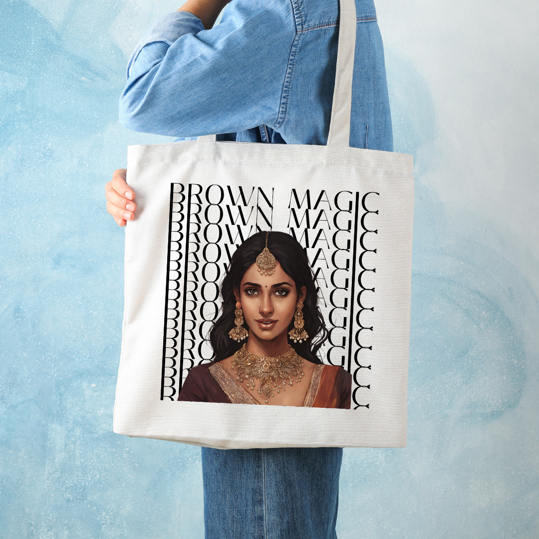 South Asian Art - Brown Magic Tote Bag