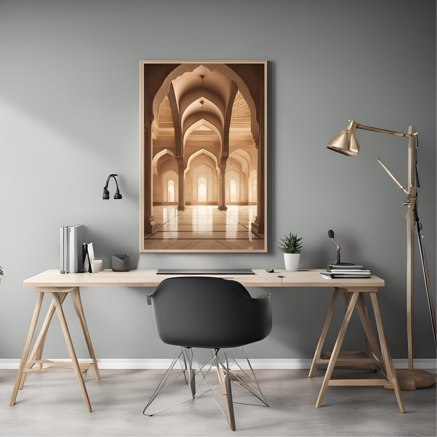 Indian Palace Minimalist Architecture Wall Art Digital Download