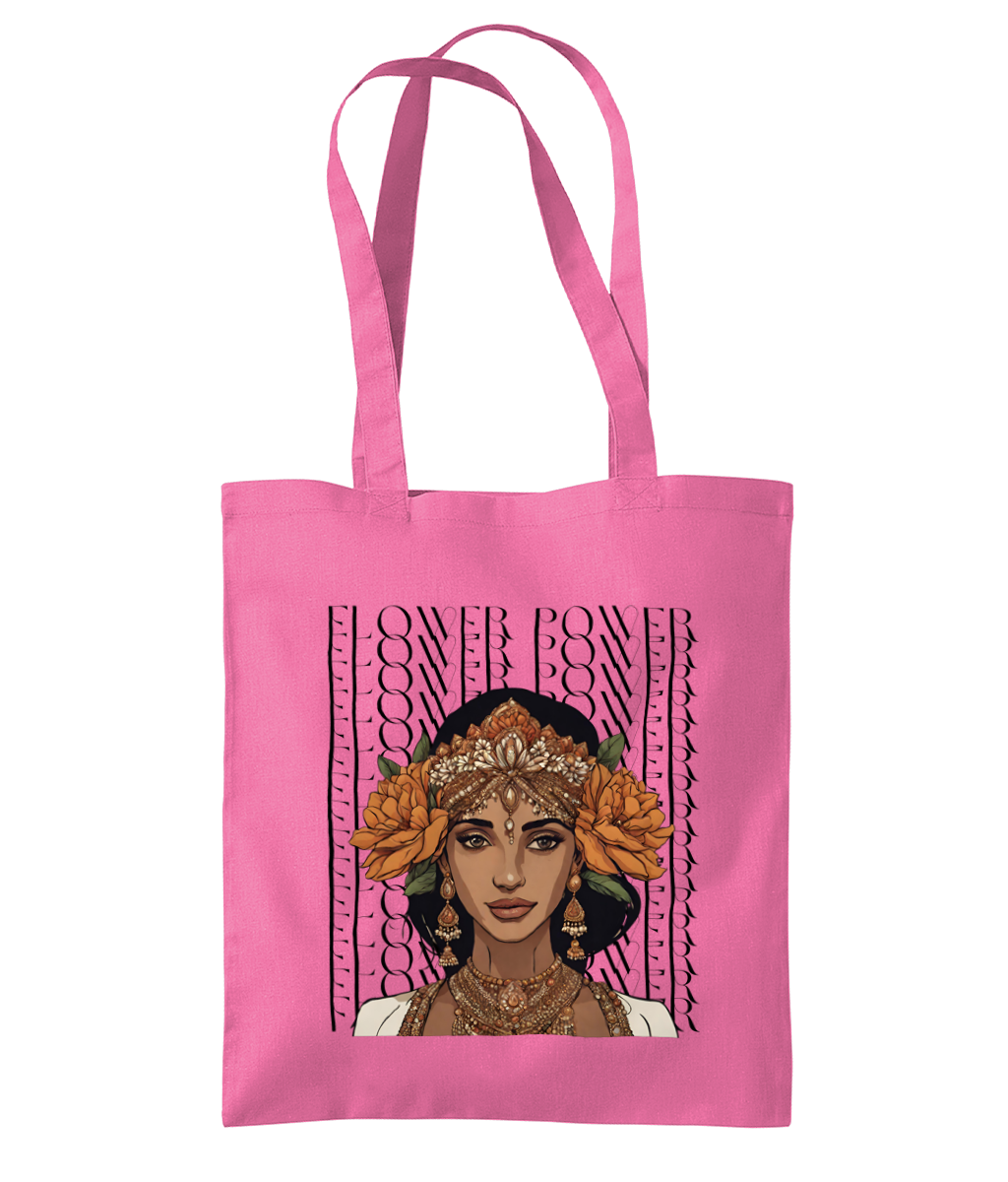 South Asian Art - Flower Power Tote Bag