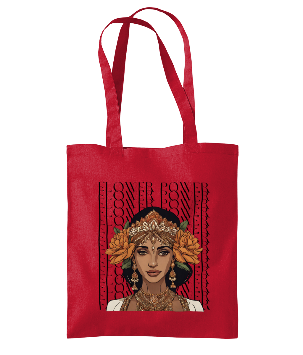 South Asian Art - Flower Power Tote Bag
