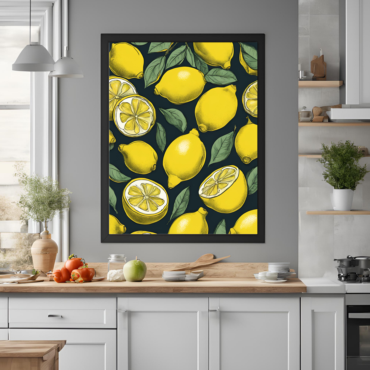 Lemon Collage - Digital Printable Wall Art