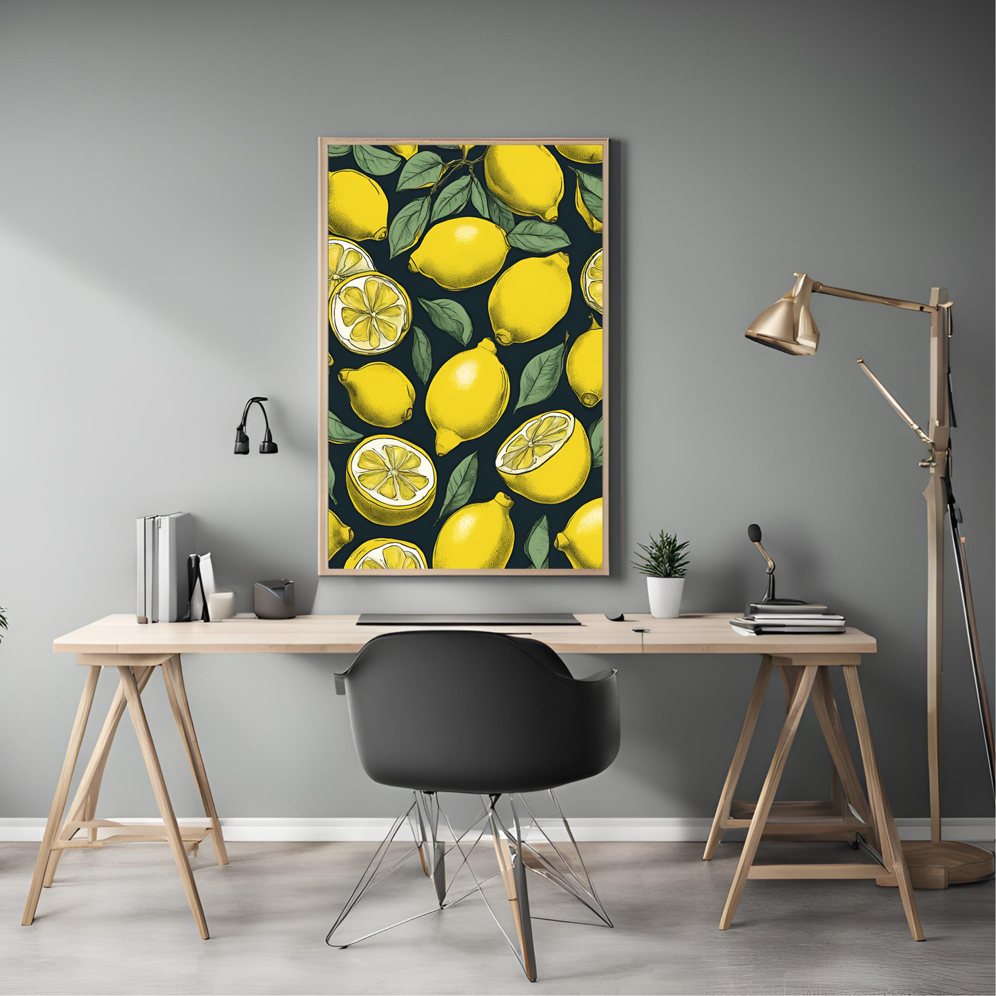 Lemon Collage - Digital Printable Wall Art