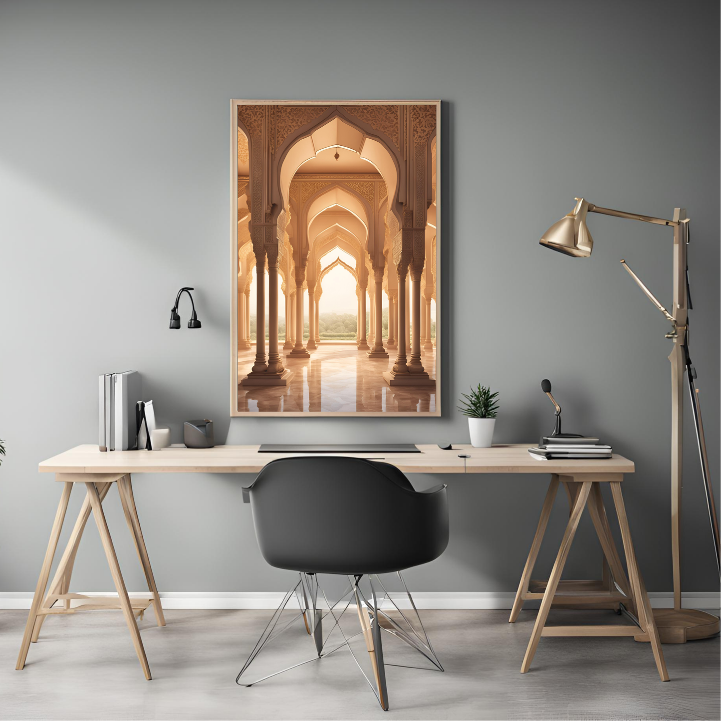 Indian Palace Minimalist Interior Wall Art Digital Download