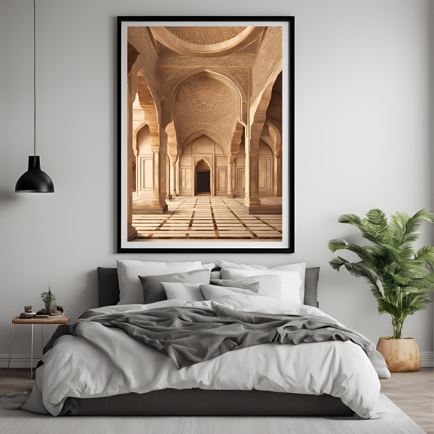 Indian Minimalist Mughal Palace Wall Art Digital Download