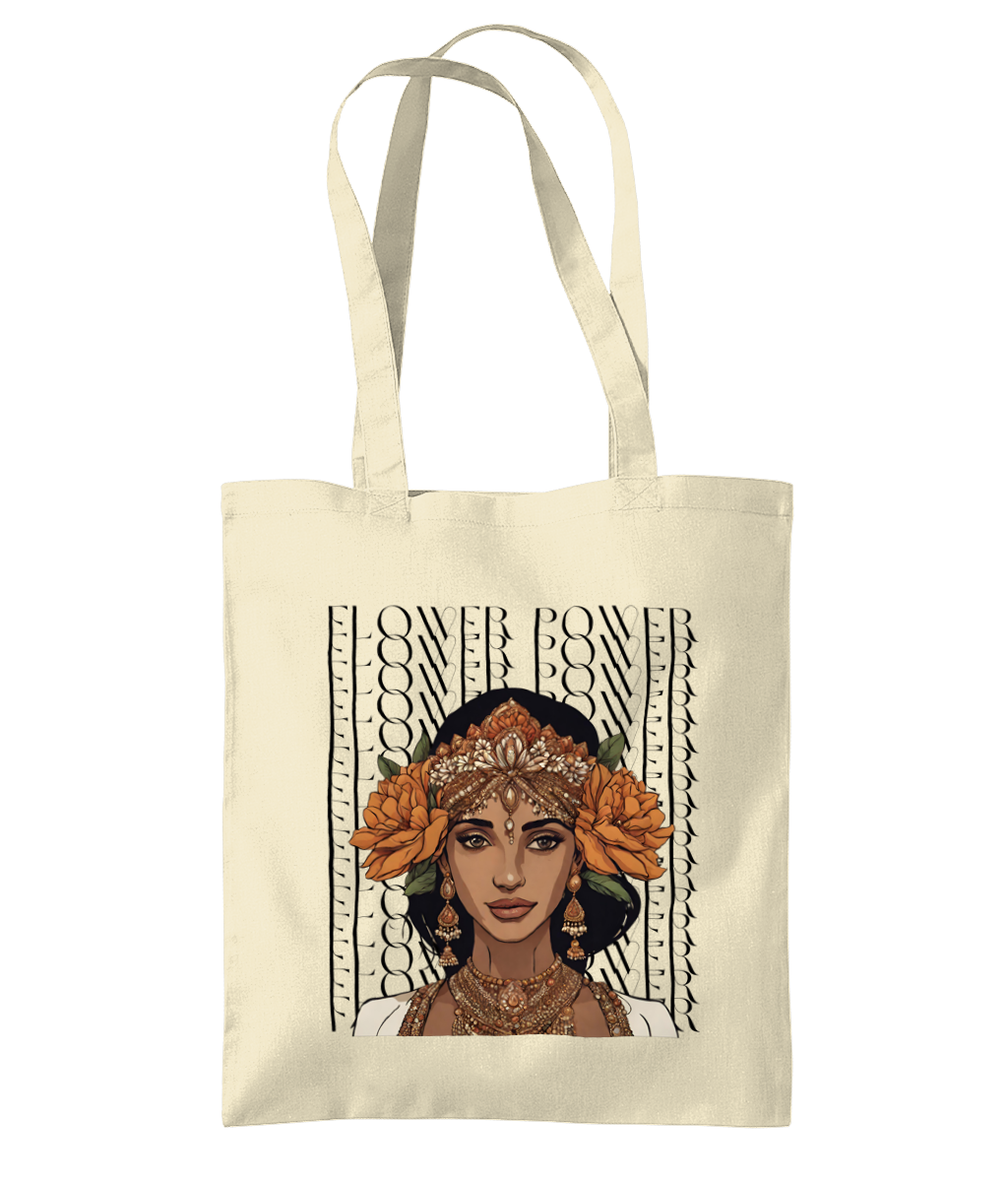 South Asian Art - Flower Power Tote Bag