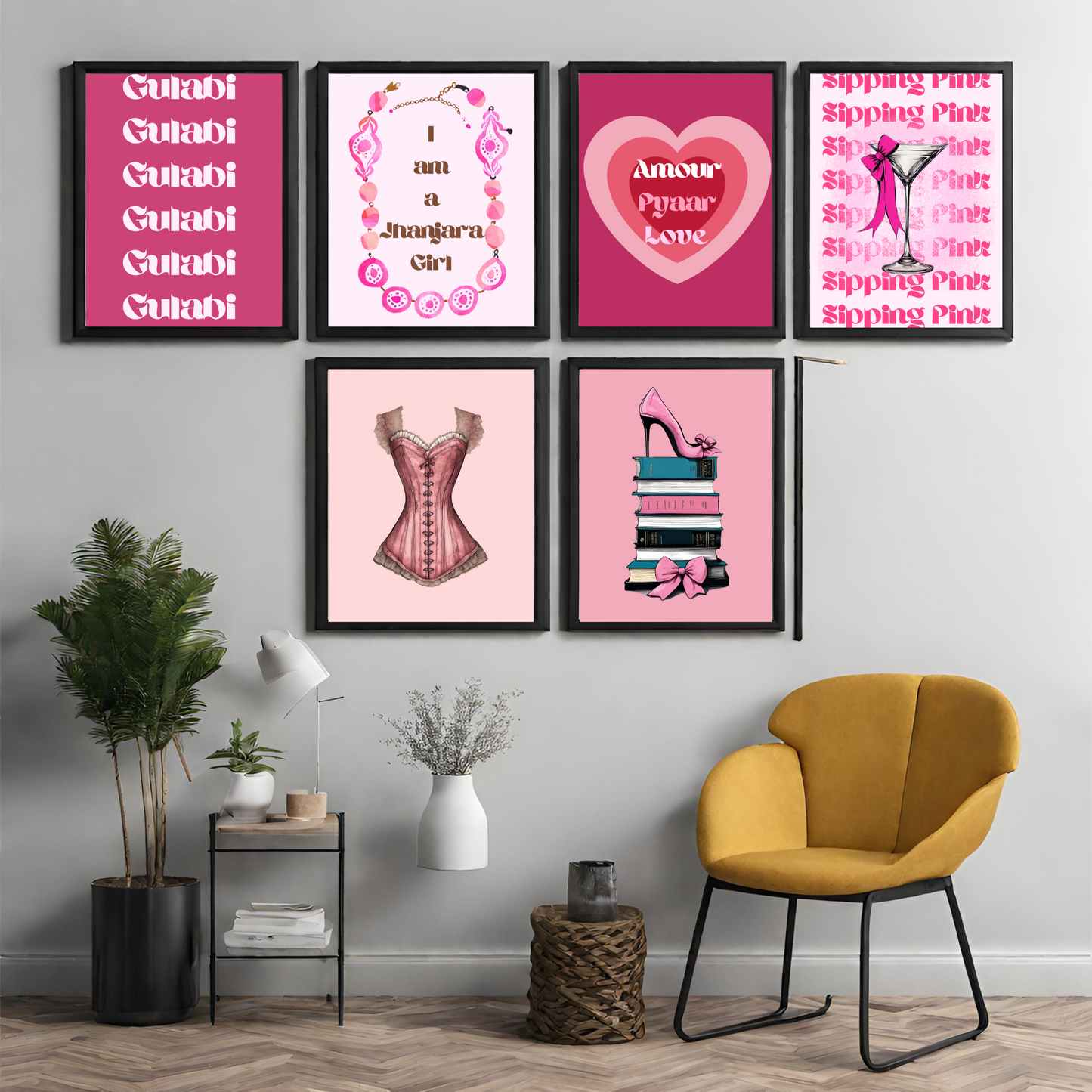 Wall Art - Desi Coquette Digital Art 30 pcs