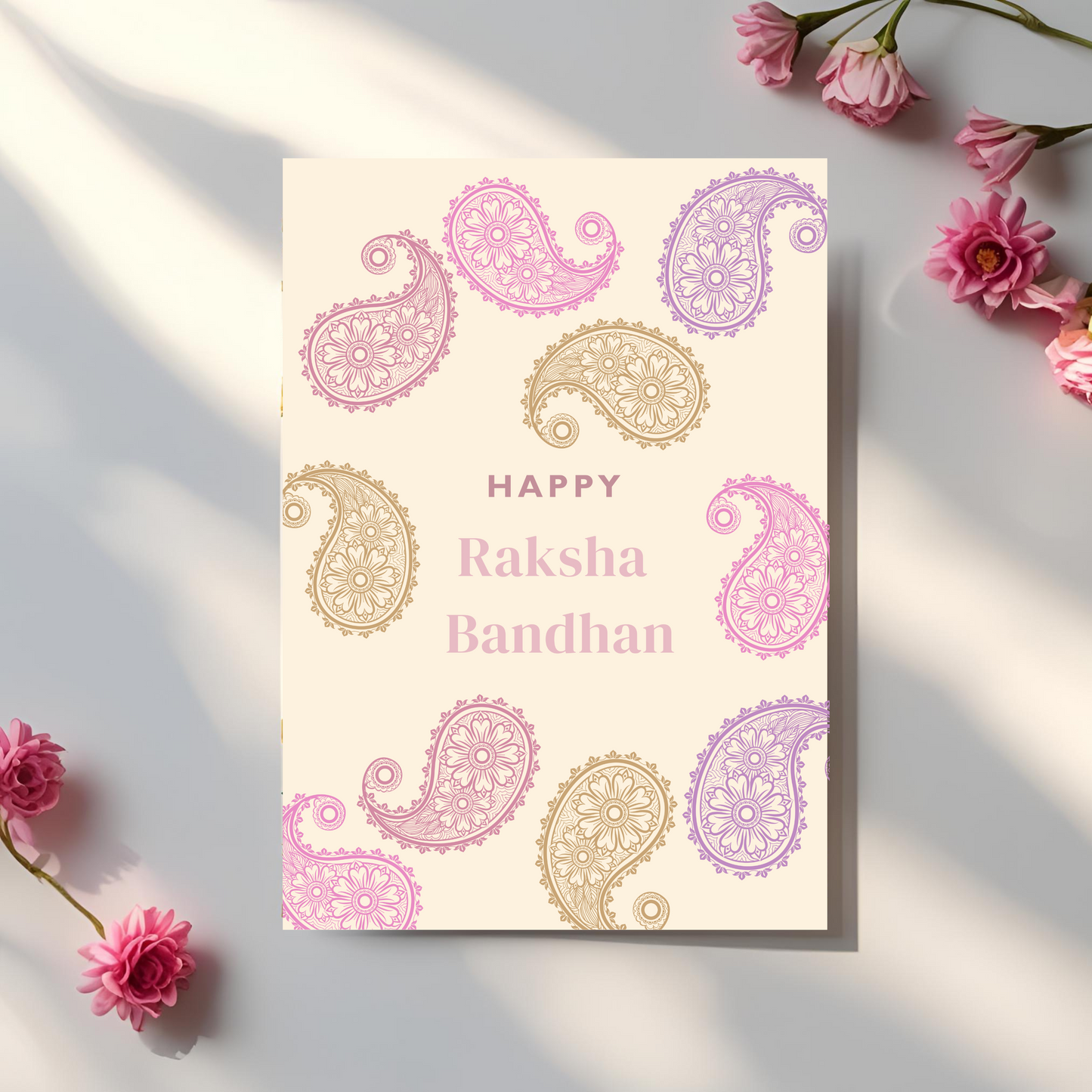 Happy Raksha Bandhan - A6 Rakhri Greeting Card