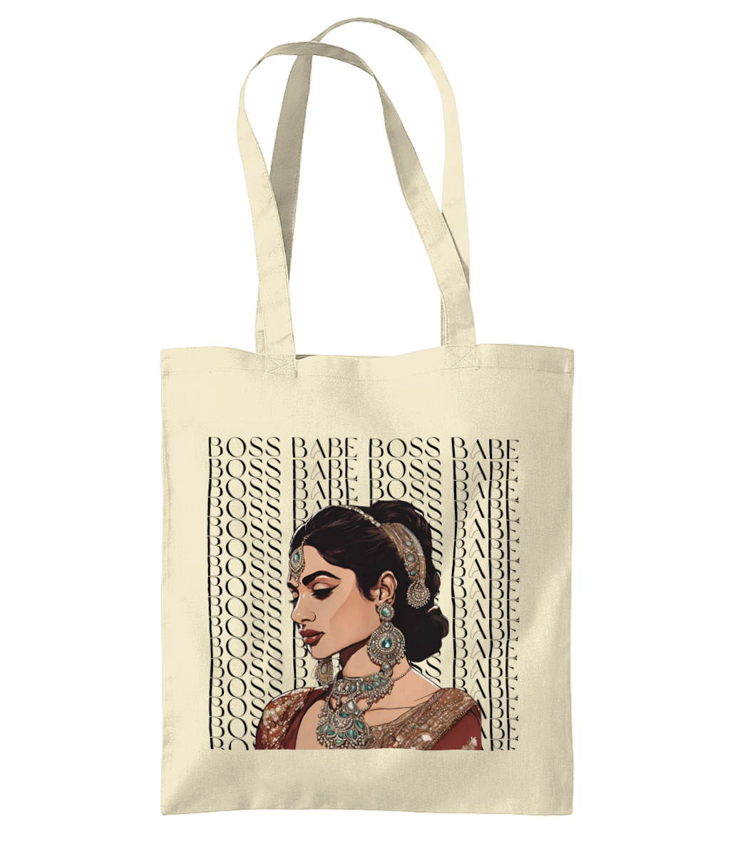 South Asian Art - Boss Babe Tote Bag