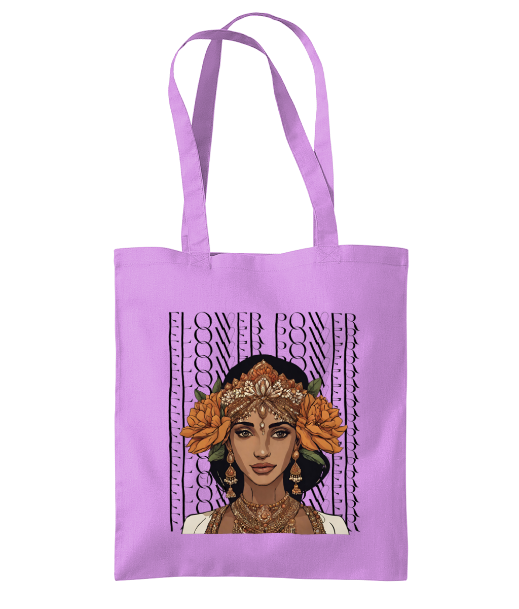 South Asian Art - Flower Power Tote Bag