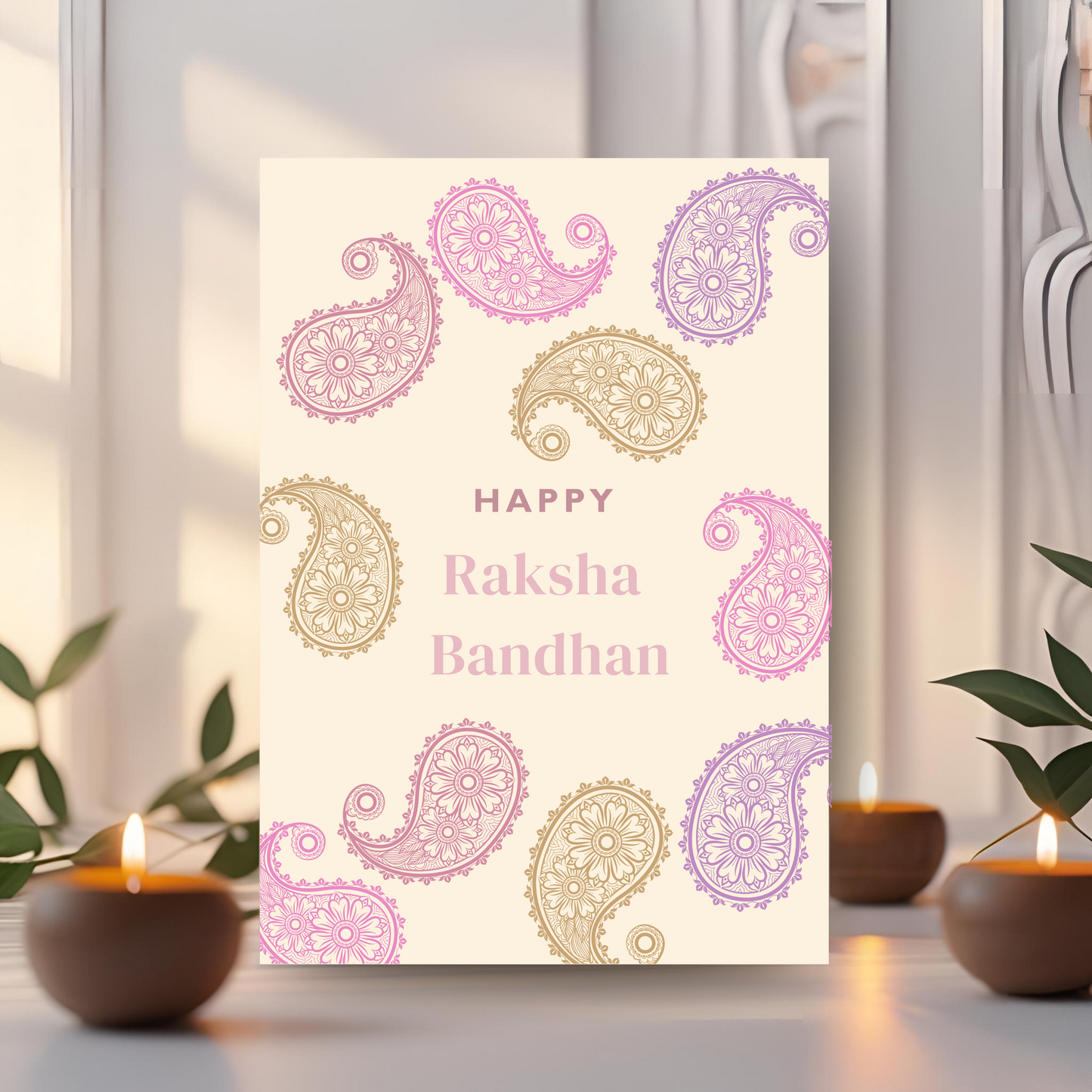 Happy Raksha Bandhan - A6 Rakhri Greeting Card