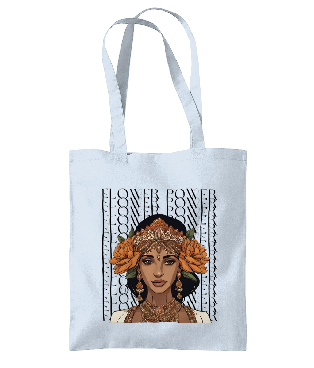South Asian Art - Flower Power Tote Bag
