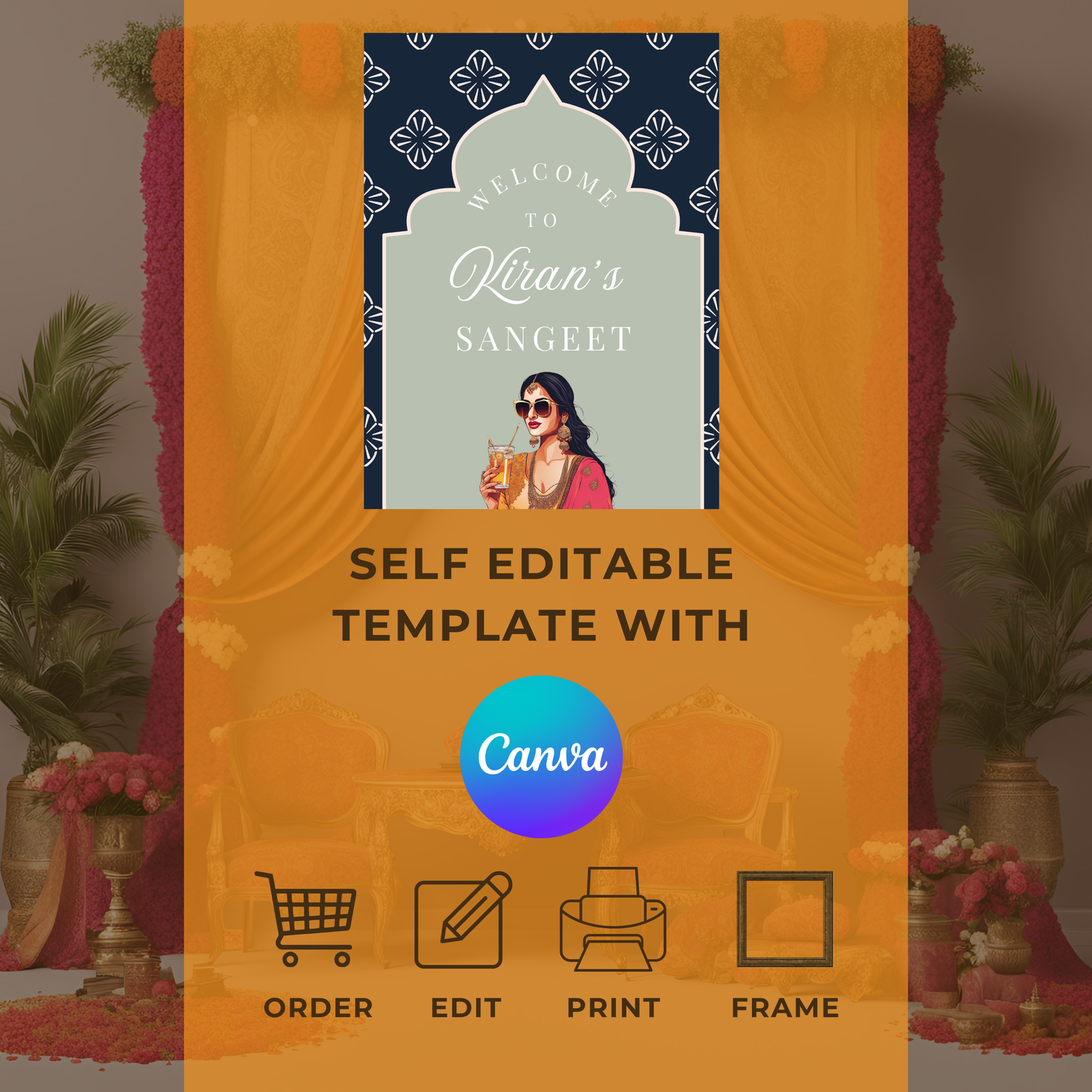 Desi Girl Entrance Board