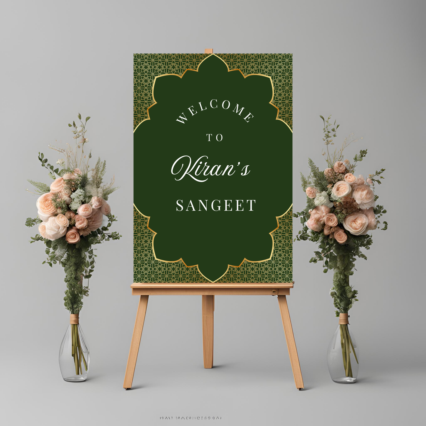 Emerald Entrance Board Digital Download - Online Template