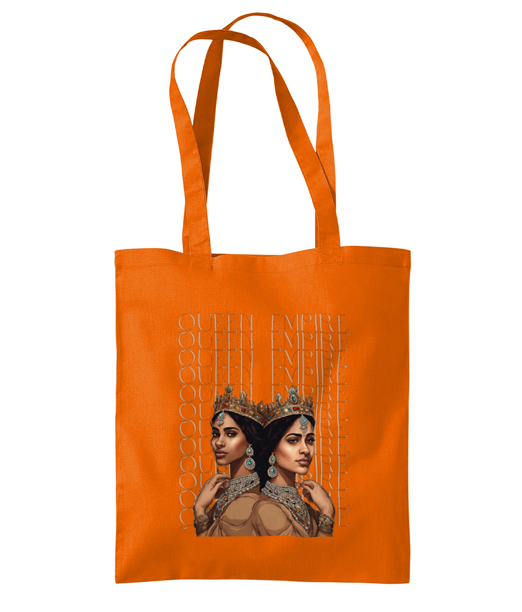 South Asian Art - Brown Queen Empire Tote Bag