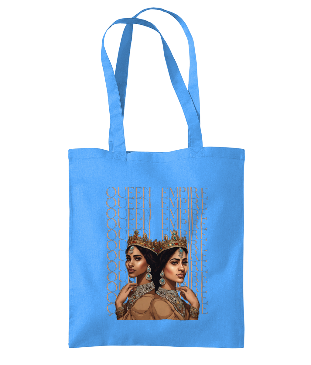 South Asian Art - Brown Queen Empire Tote Bag
