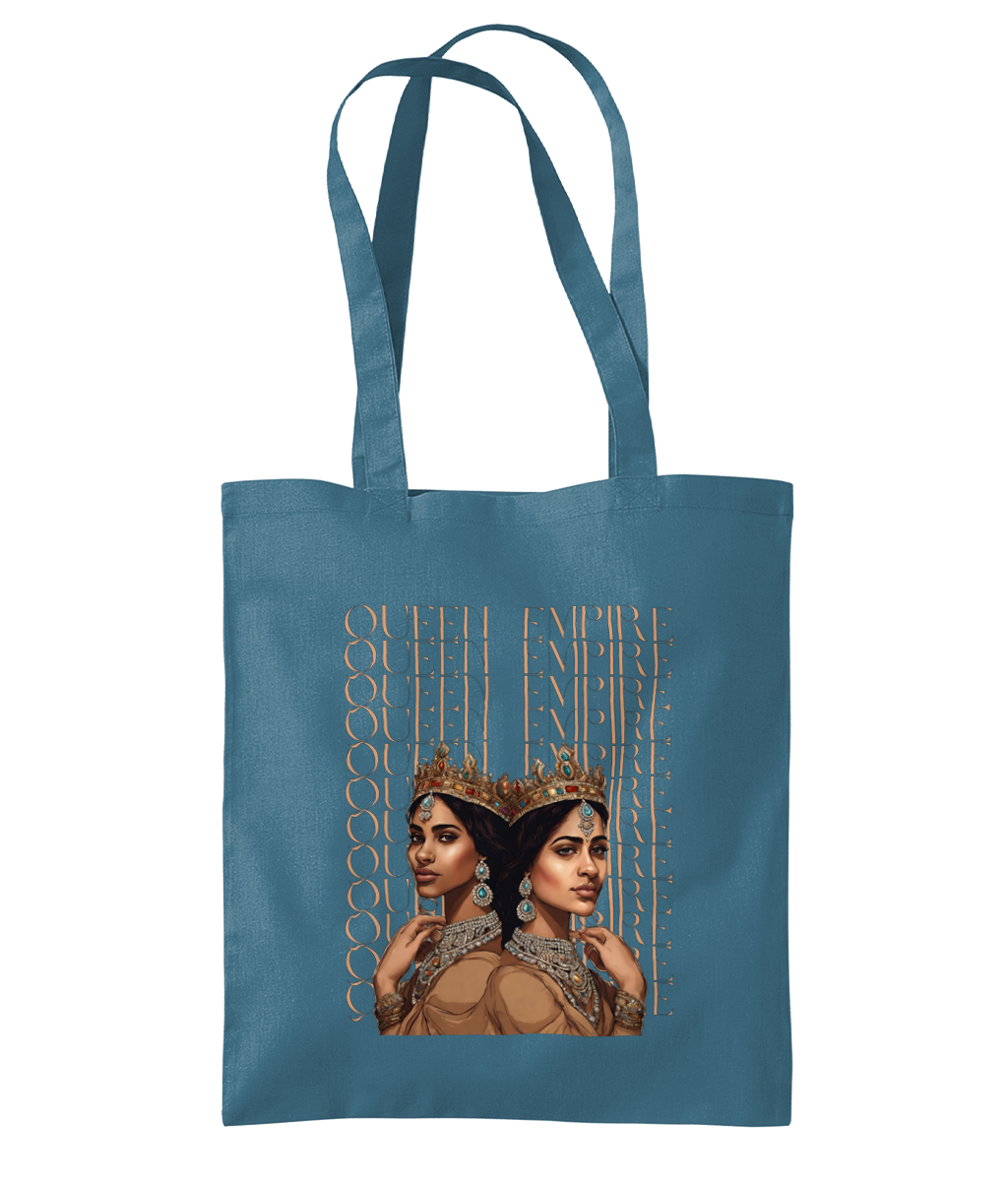 South Asian Art - Brown Queen Empire Tote Bag