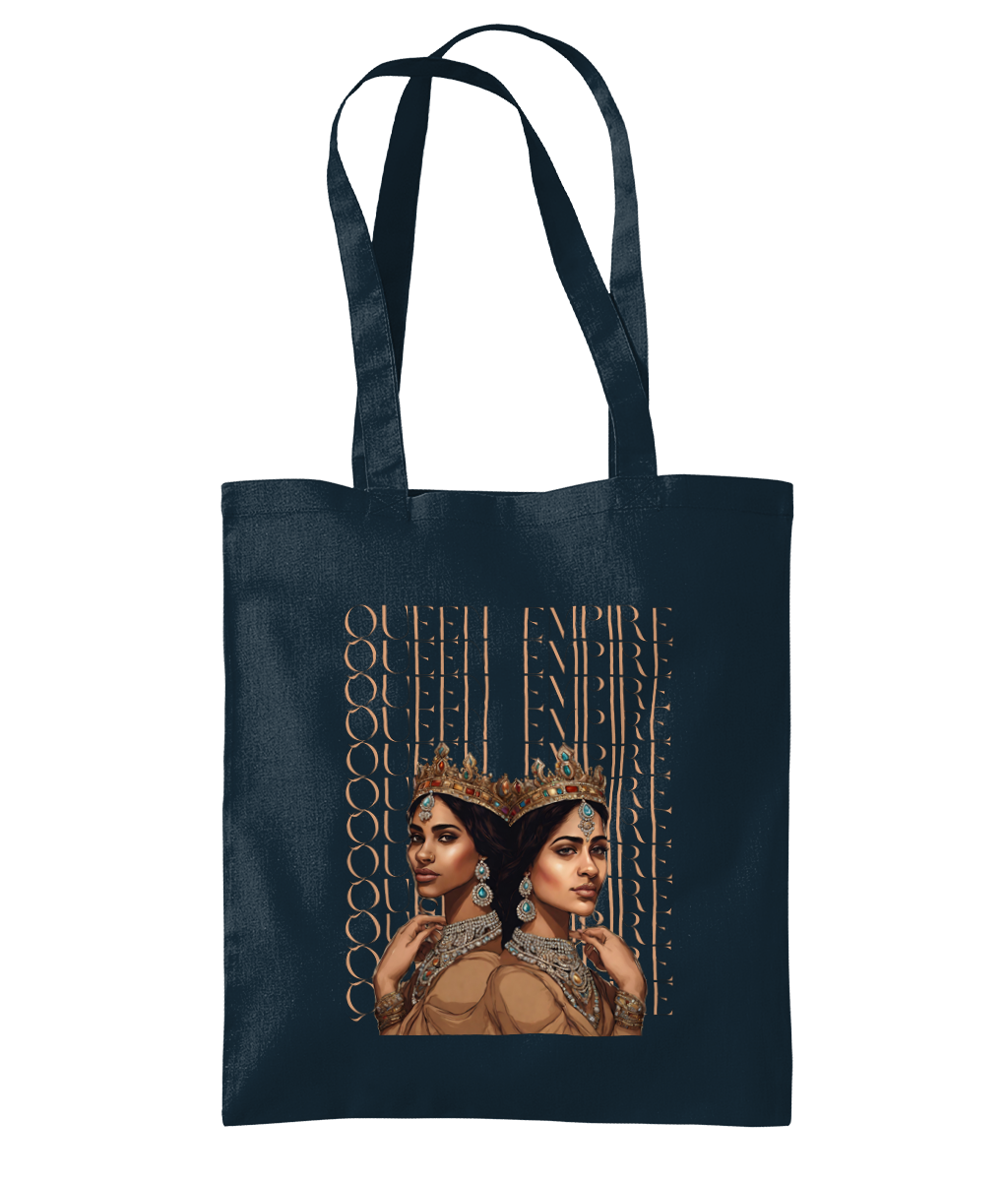 South Asian Art - Brown Queen Empire Tote Bag
