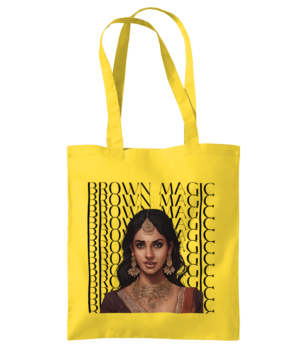 South Asian Art - Brown Magic Tote Bag