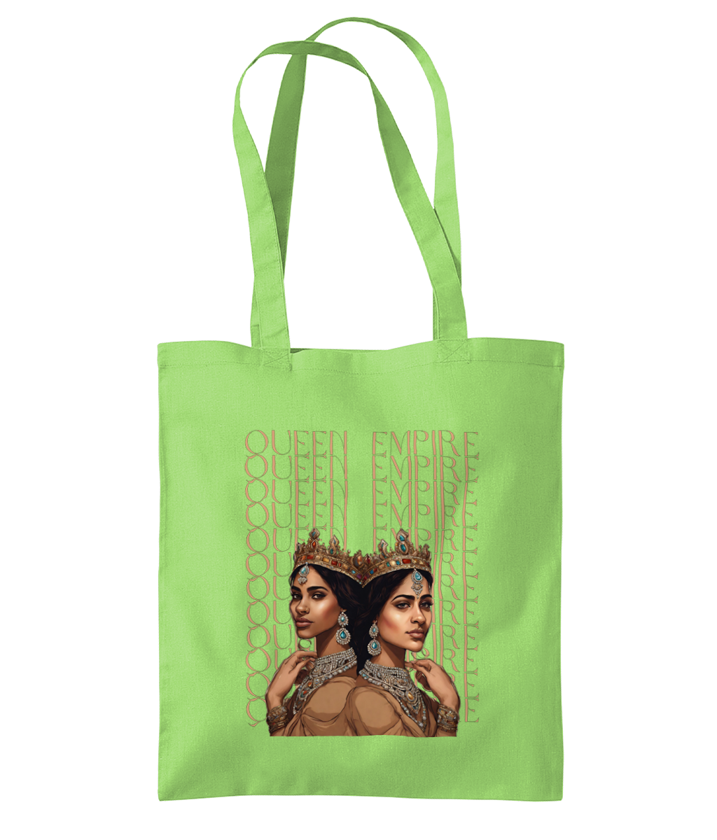 South Asian Art - Brown Queen Empire Tote Bag