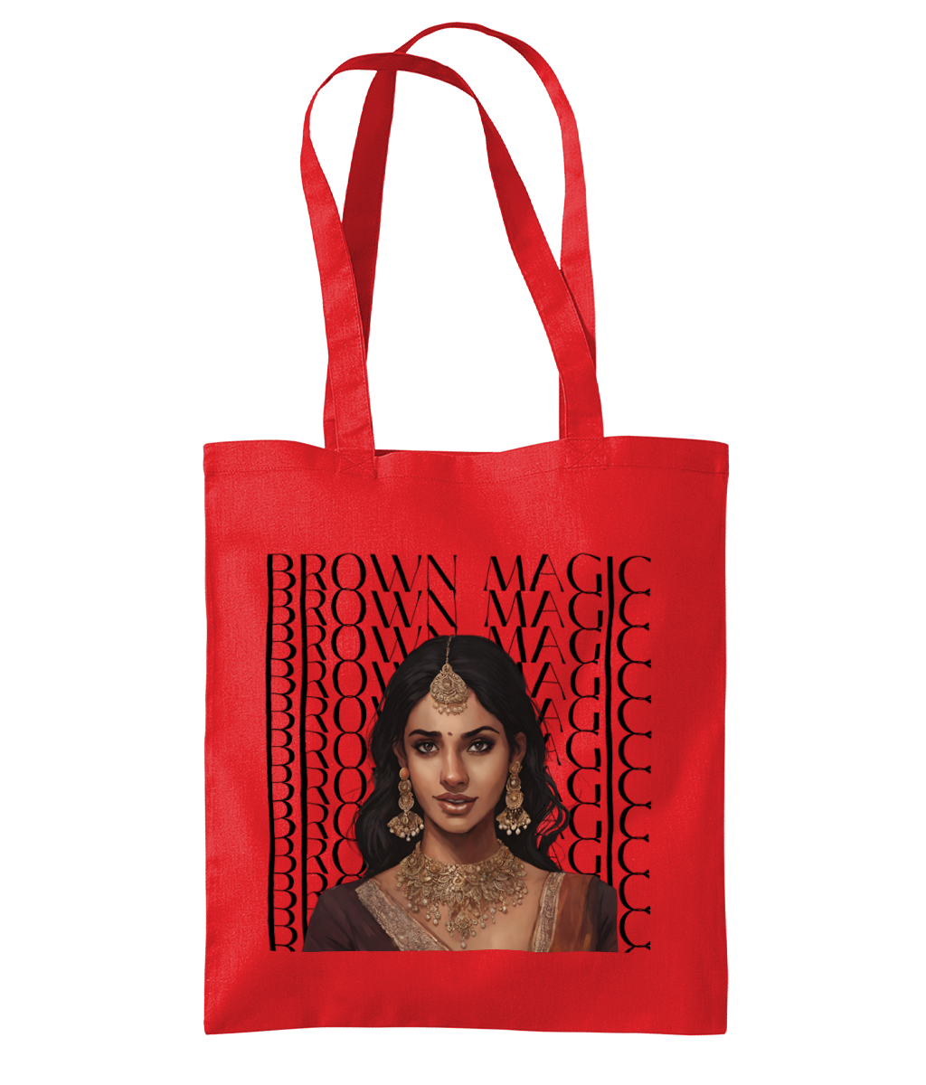 South Asian Art - Brown Magic Tote Bag