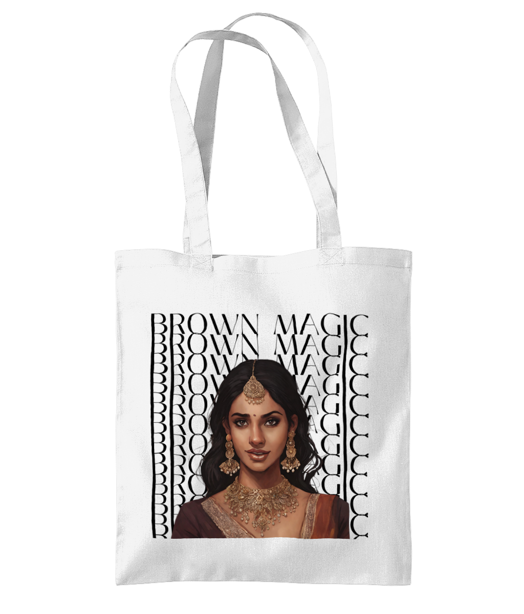 South Asian Art - Brown Magic Tote Bag