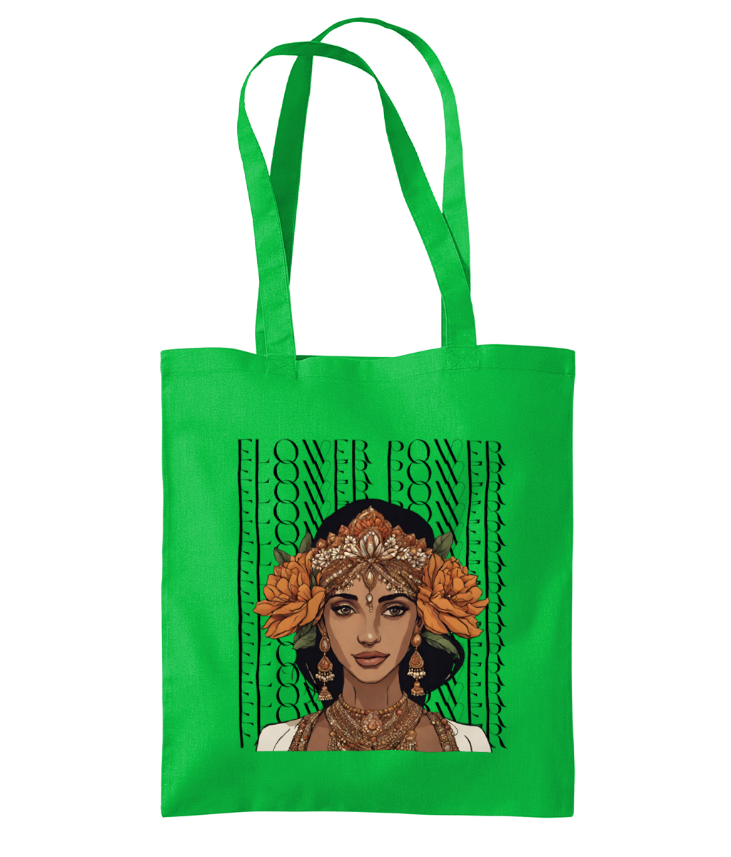 South Asian Art - Flower Power Tote Bag