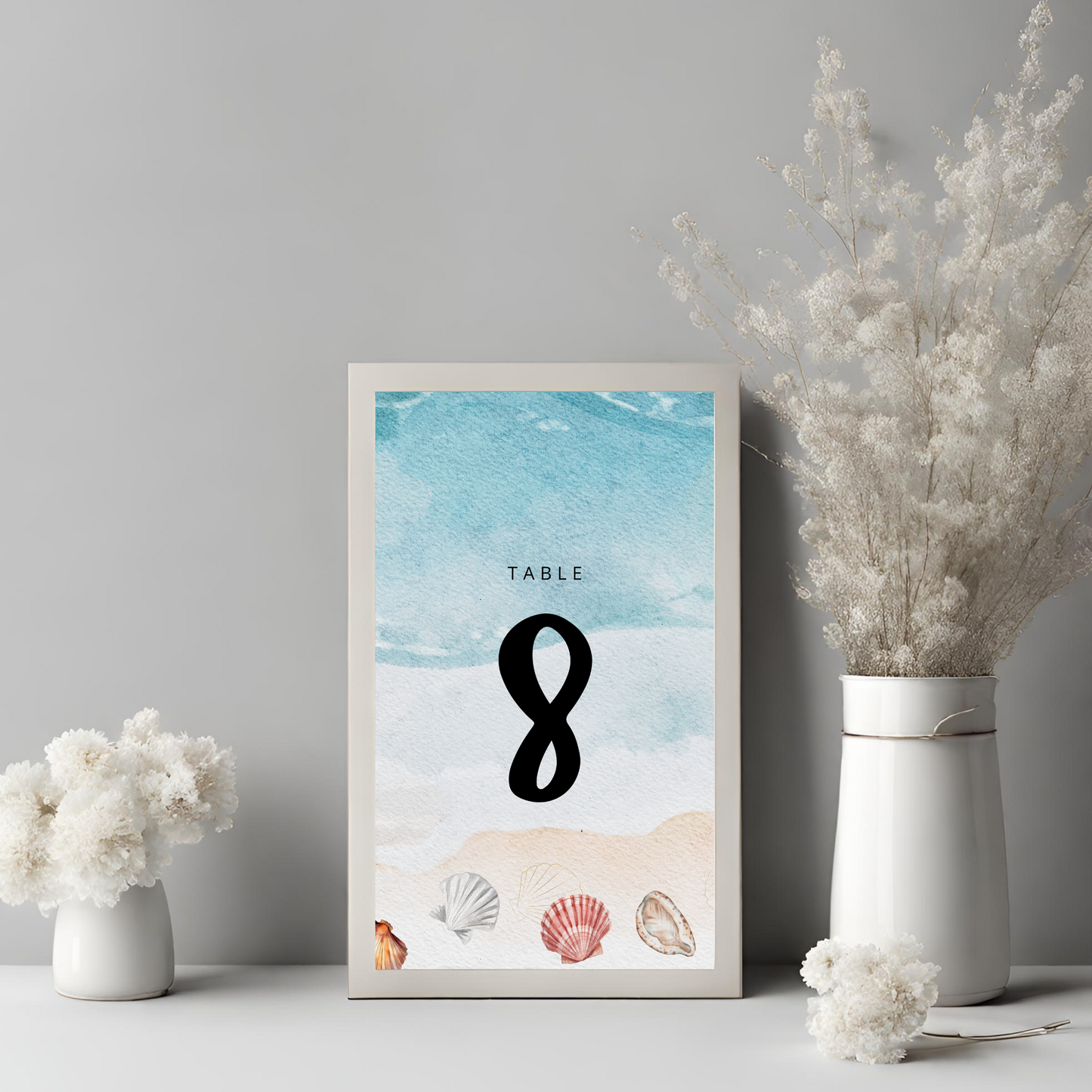 Destination Wedding Beach Table No Digital Download - Online Template