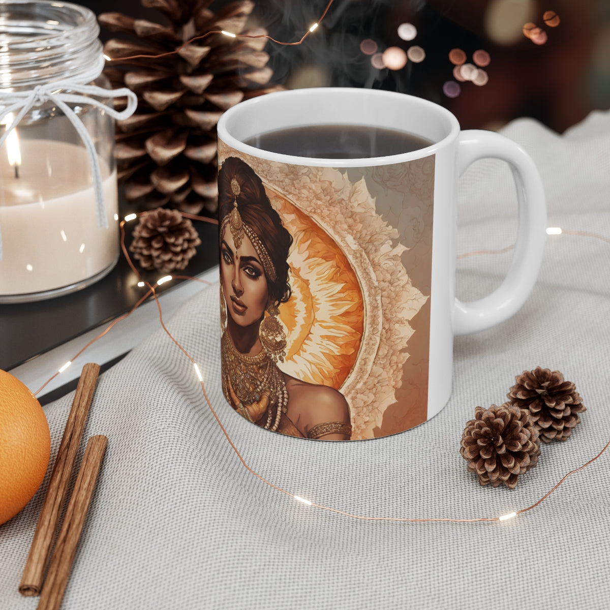South Asian Art - Sun Goddess Mug