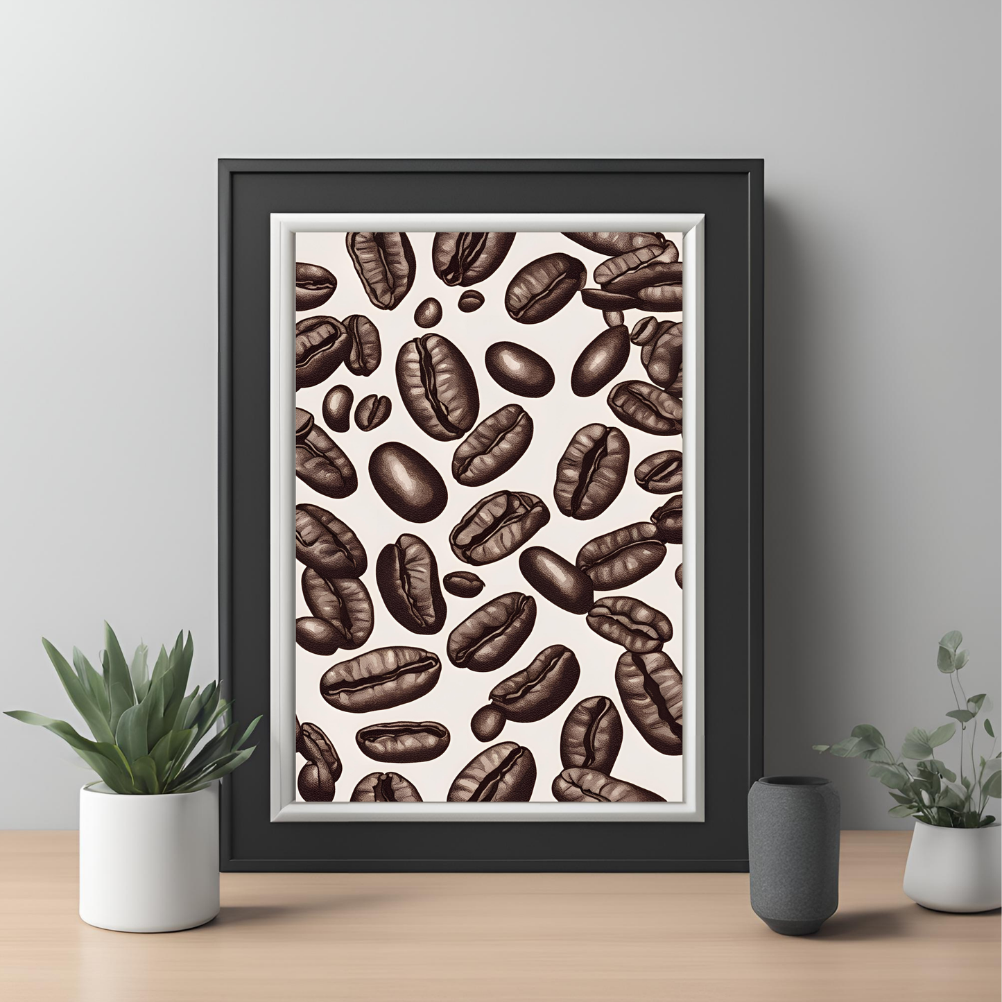 wall art-coffee-bean-minimalist-coffee-lover-framed-print