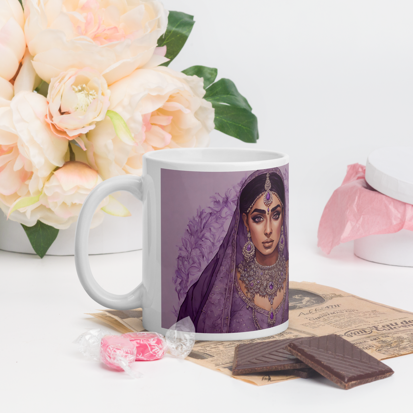 South Asian Art - Lavender Queen Mug