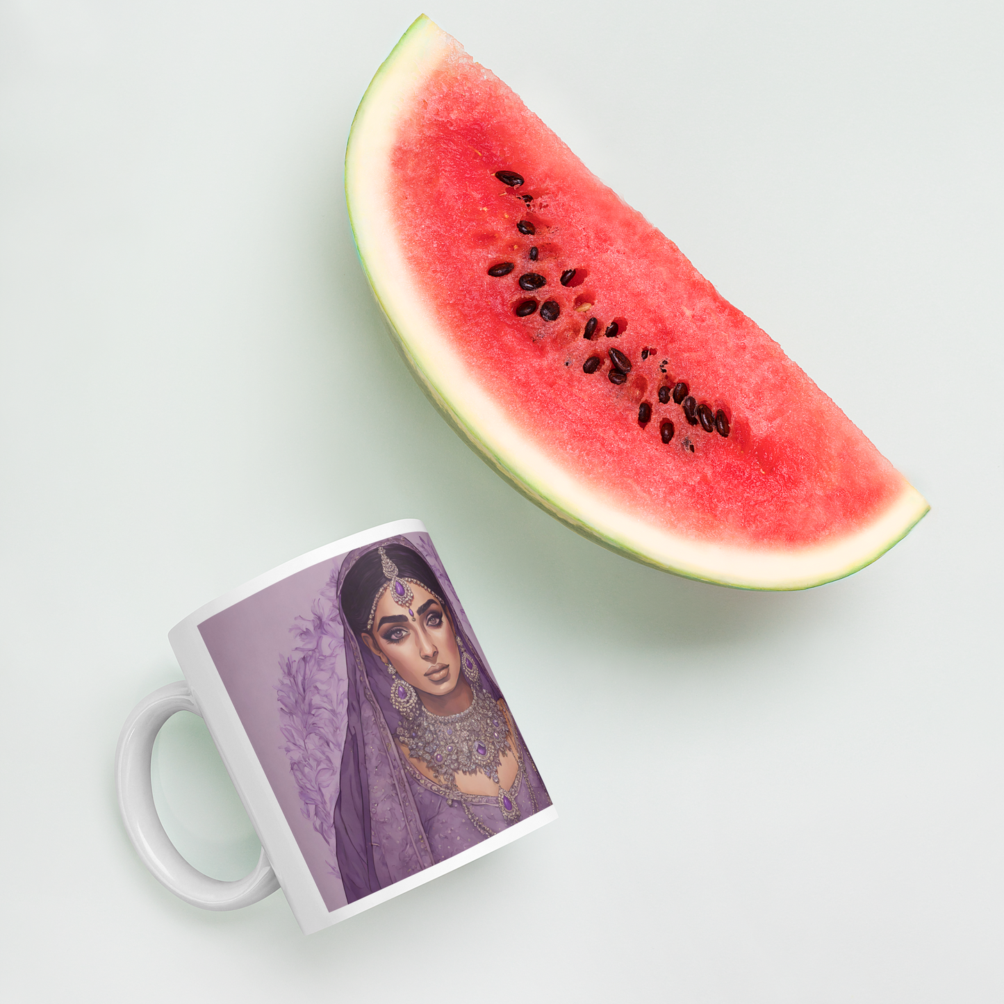 South Asian Art - Lavender Queen Mug