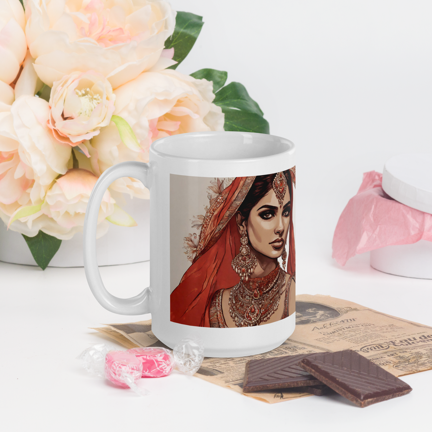 South Asian Art - Fire Queen Mug