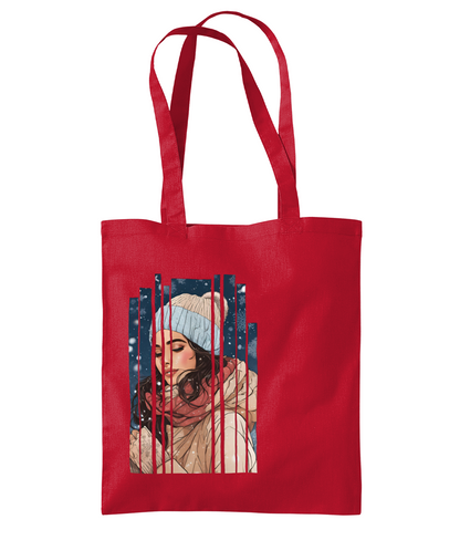Desi Girl Winter Shoulder Tote Bag