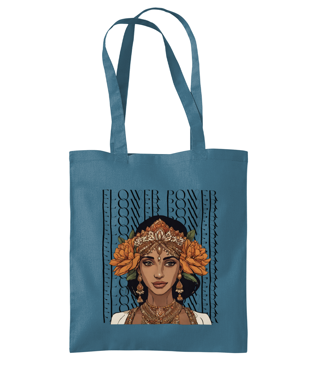 South Asian Art - Flower Power Tote Bag