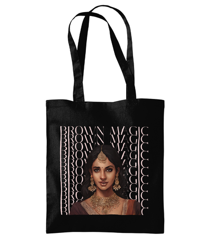 South Asian Art - Pink Brown Magic Tote Bag