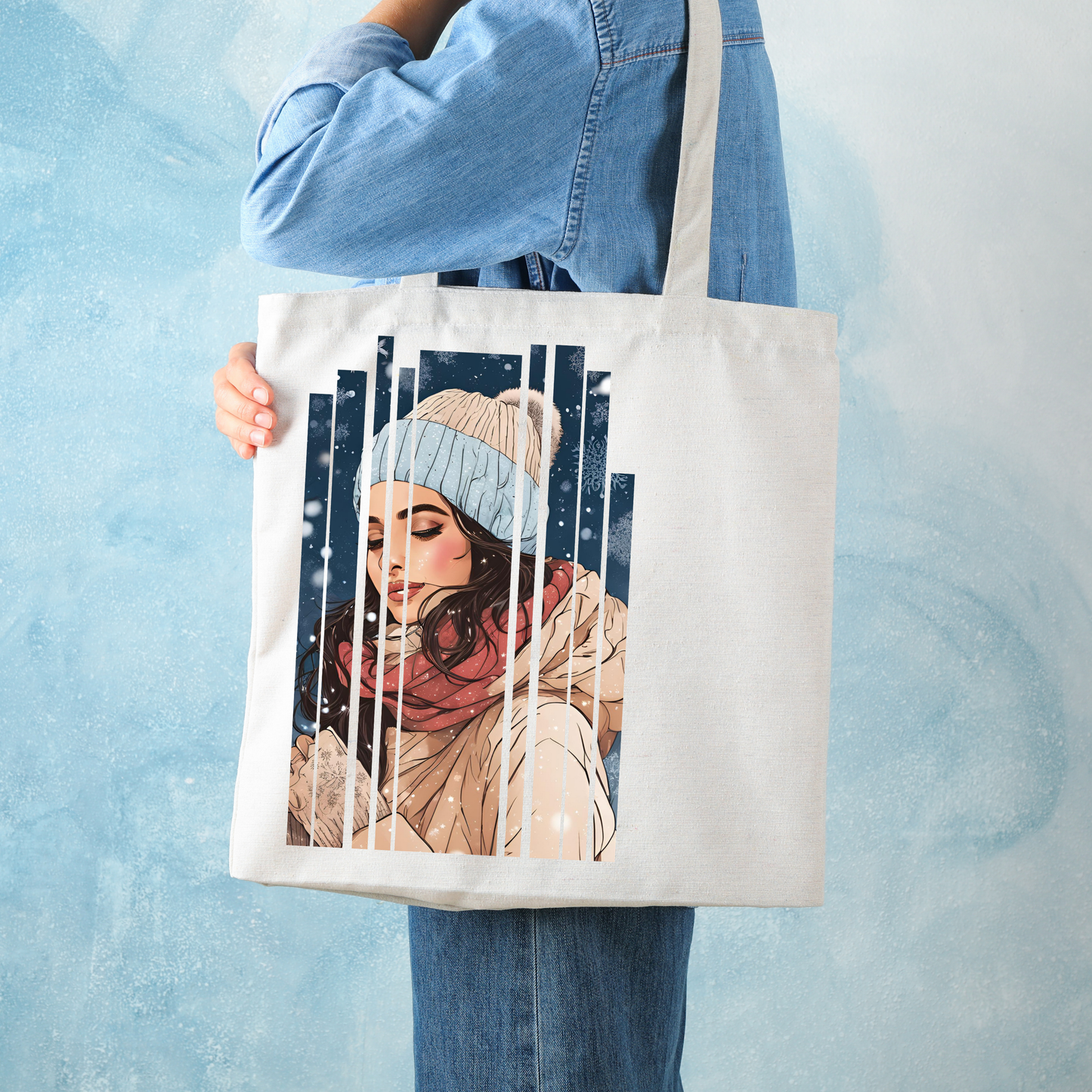 Desi Girl Winter Shoulder Tote Bag