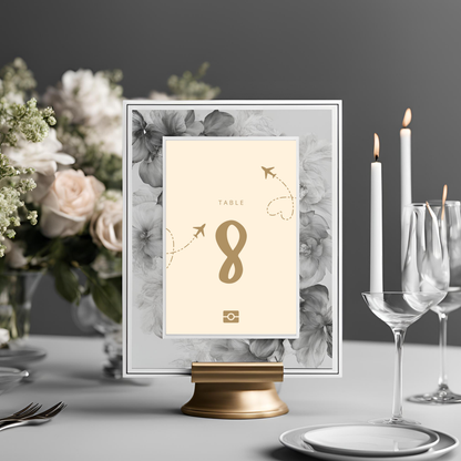 Destination Wedding Passport Table No Digital Download - Online Template