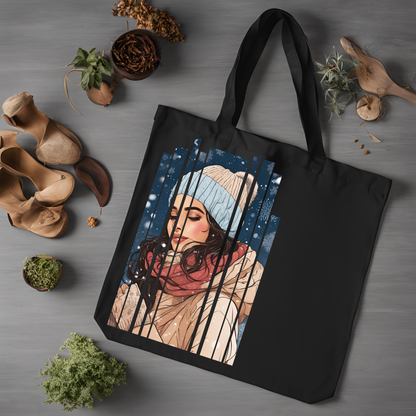 Desi Girl Winter Shoulder Tote Bag