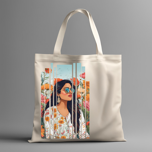 Desi Girl Spring Shoulder Tote Bag