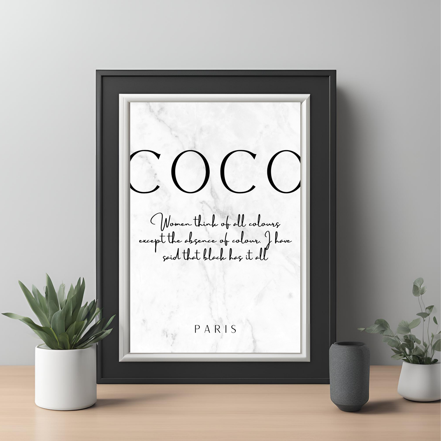 Black & White Perfume Art Canvas Set - Trendy Home Decor