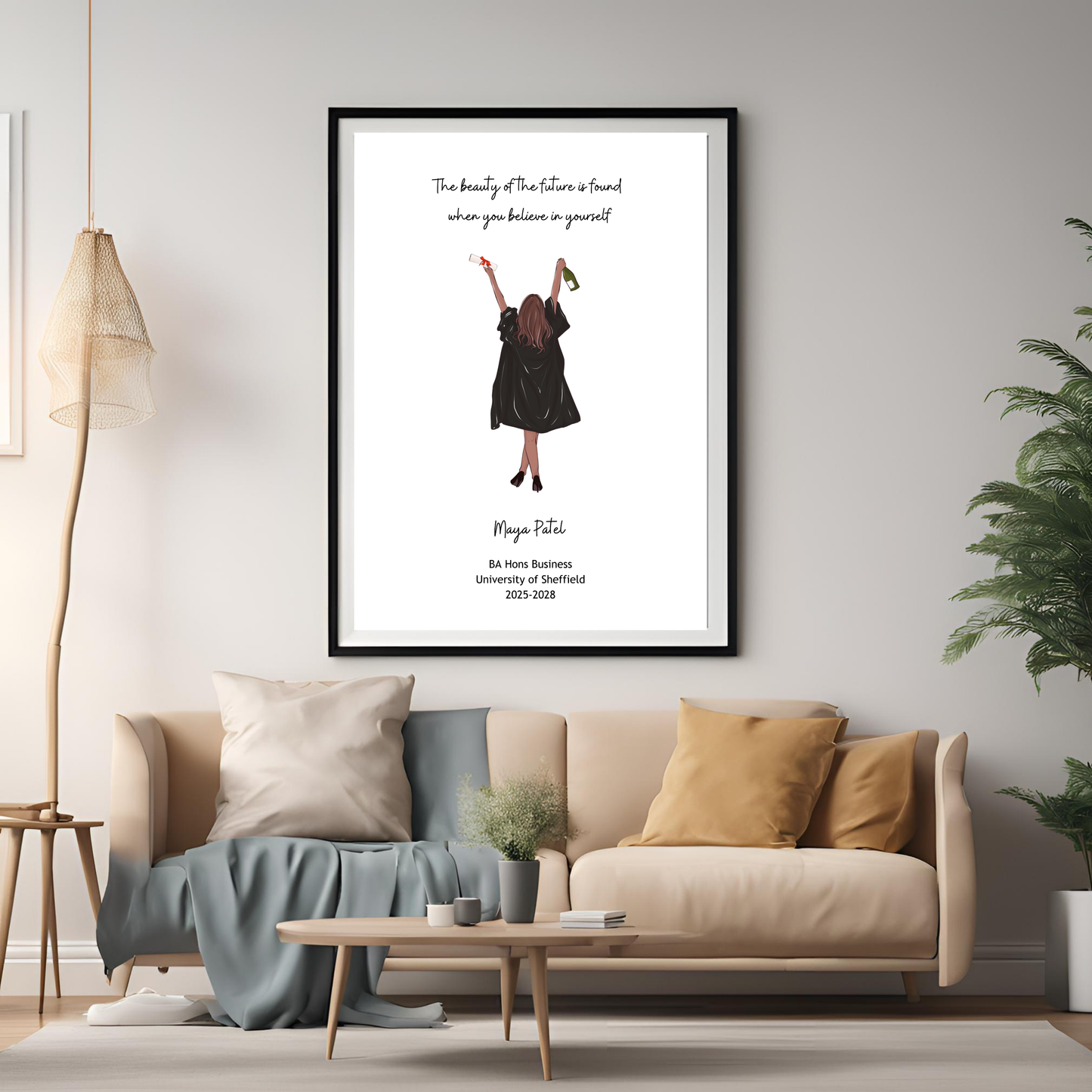 Graduation Customisable Print Digital Download - Online Template